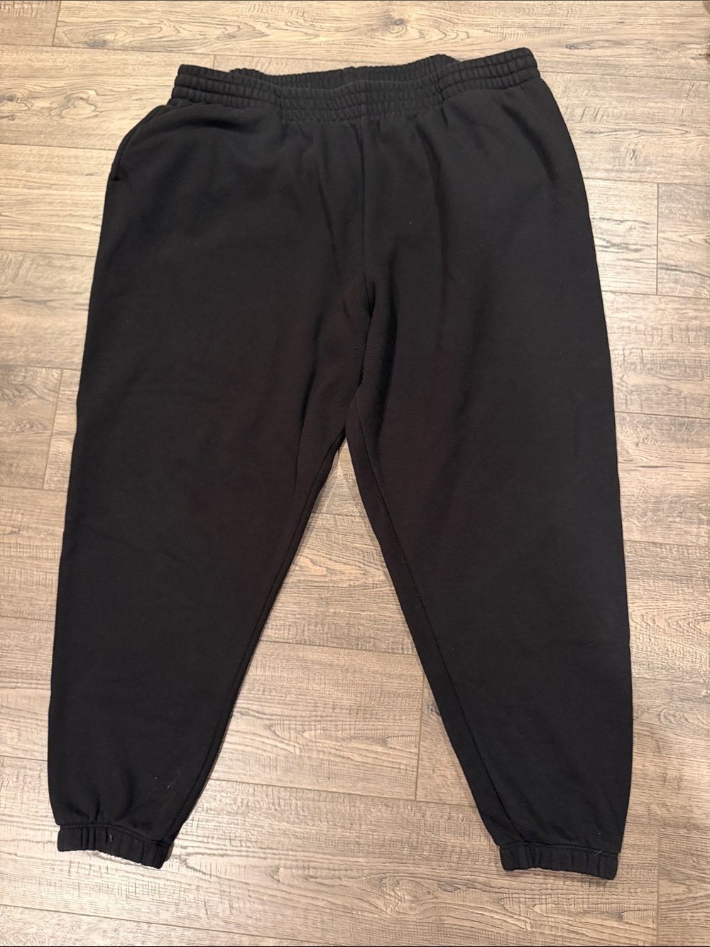 Terra & Sky Black Elastic Waist Pull-On Pants